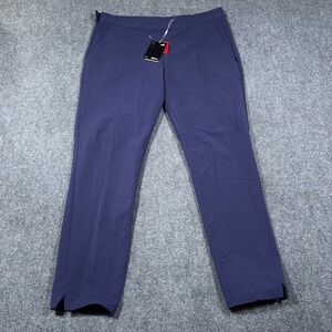 NWT Puma DryCell 7/8 Golf Pants Womens XL Moisture Wicking Peacoat Blue Side Zip